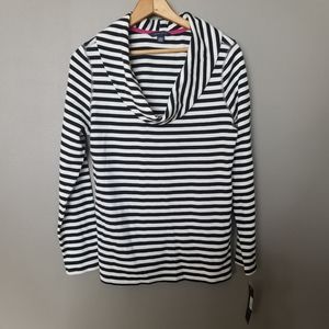 Tommy Hilfiger Top L Black White NWT